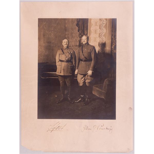 JOHN J. PERSHING & FERDINAND FOCH SIGNED PHOTO