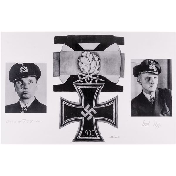 OTTO KRETSCHMER AND ERICH TOPP SIGNED POSTER