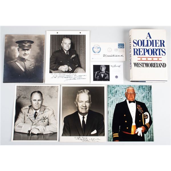US GENERALS AND MILITARY OFFICIALS AUTOGRAPHS