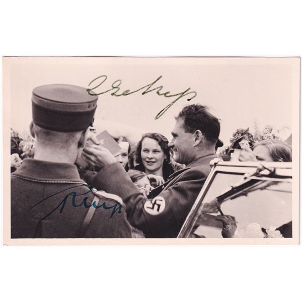 RUDOLF HESS AND ILSE HESS SIGNED PHOTOGRAPH