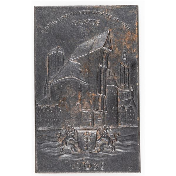 1939 DANZIG WALL PLAQUE