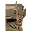 Image 2 : US MILITARY SURVIVAL BELT, KNIFE, AND WWII GARMENT BAG