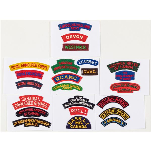CANADIAN AND BRITISH PATCHES (23)