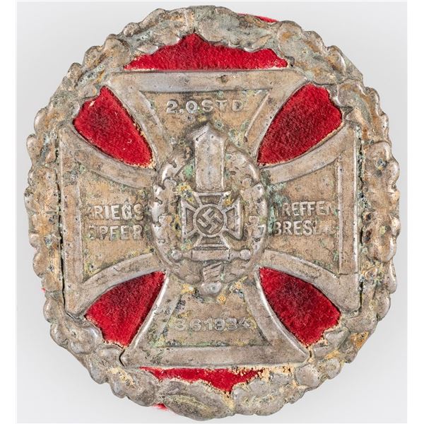 GERMAN WWII WAR VICTIMS BRESLAU BADGE KRIEGSOPFER