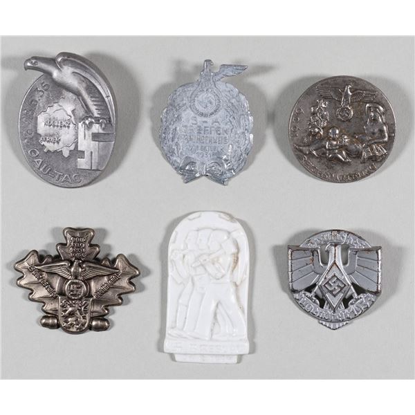 NSDAP PARTY MEETINGS TINNIES (6)