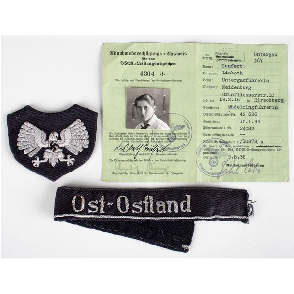 RARE BDM OST-OSTLAND CUFF TITLE GROUPING (3)