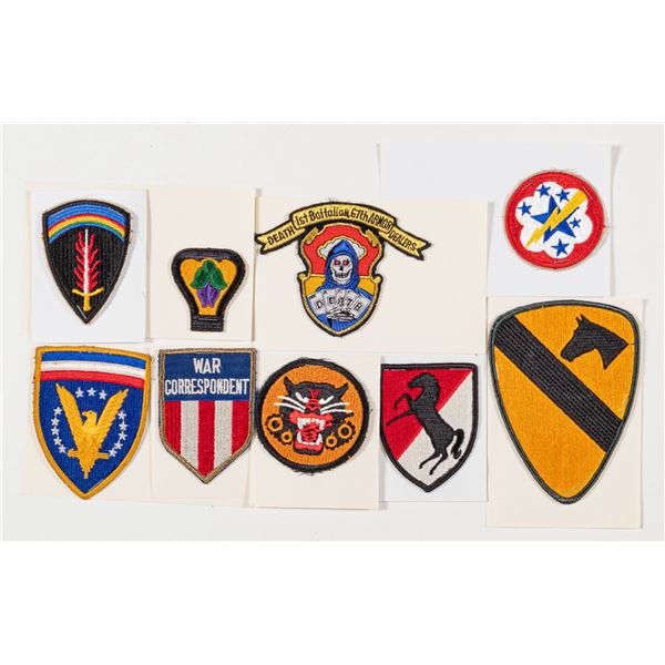 US MILITARY AND CAVALRY PATCHES (9)