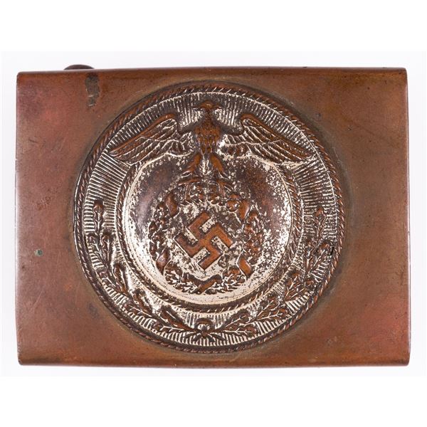 WWII GERMAN SA BRASS BELT BUCKLE