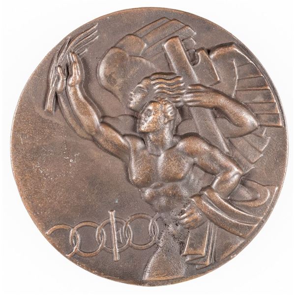 WWII ITALIAN MUSSOLINI OLYMPIC MEDAL