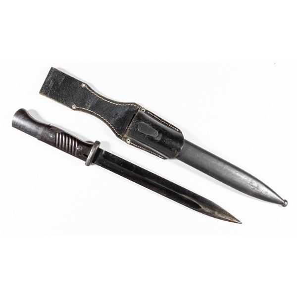 WWII GERMAN MAUSER K98 BAYONET AND SCABBARD WITH FROG