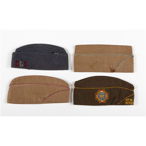 US ARMY OVERSEAS GARRISON CAPS (4)