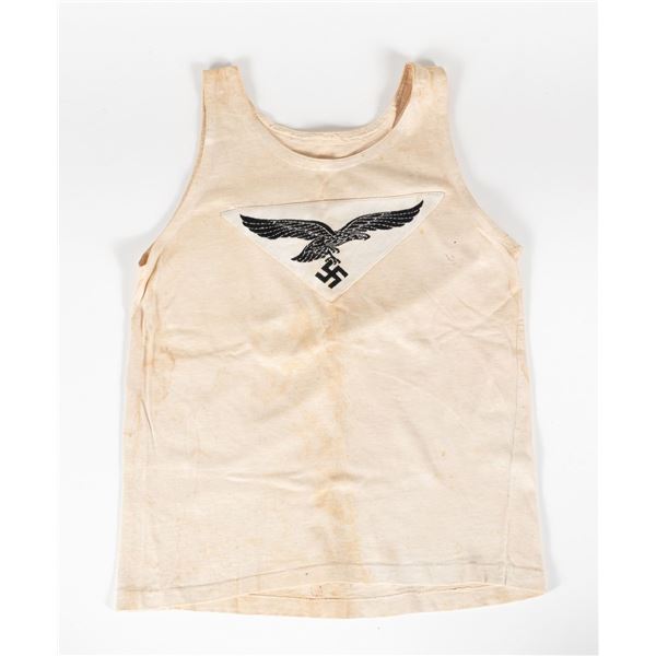 GERMAN WWII LUFTWAFFE SPORTS SHIRT W/ EAGLE INSIGNIA