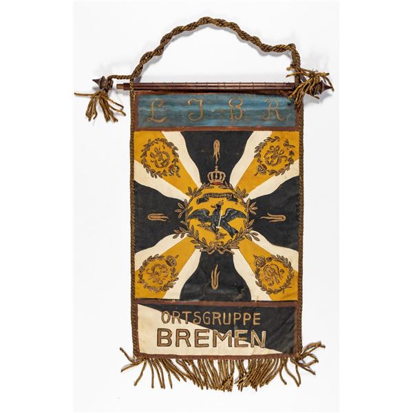 WWI IMPERIAL PRUSSIAN REGIMENT DESK FLAG
