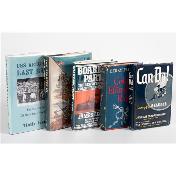 NAVY AND SEABEES BOOKS (5)