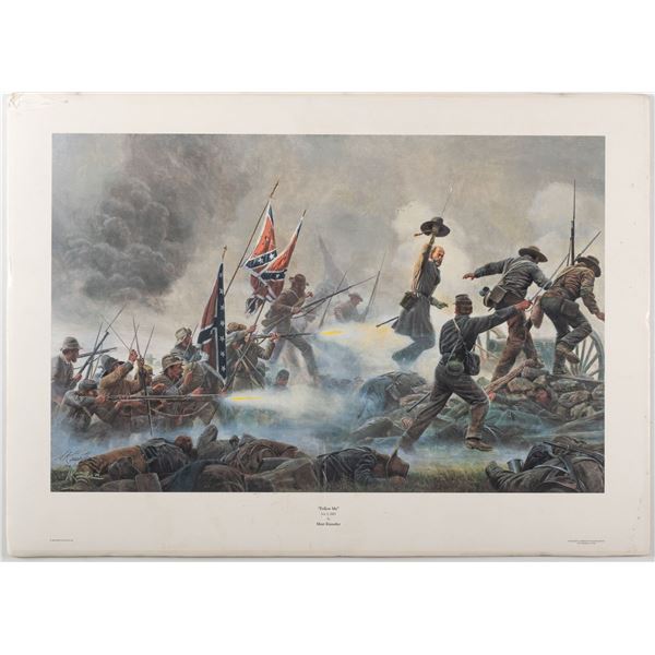 GEN. LEE 'FOLLOW ME' BY MORT KUNSTLER SIGNED