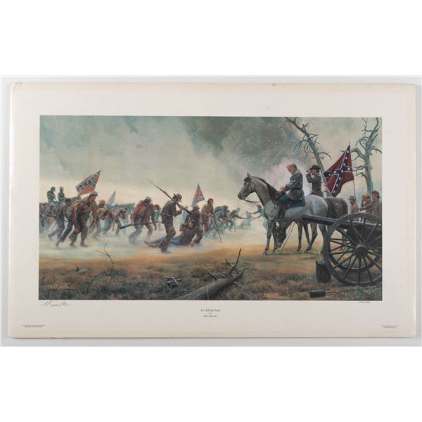 ROBERT E. LEE LITHOGRAPH BY MORT KUNSTLER