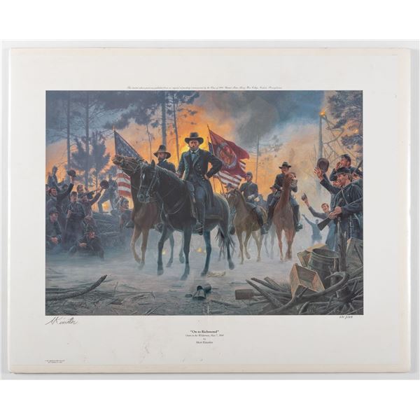 US GRANT BY MORT KUNSTLER SIGNED LITHOGRAPH