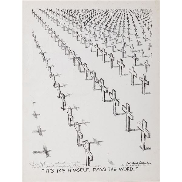 BILL MAULDIN SIGNED ARTWORK