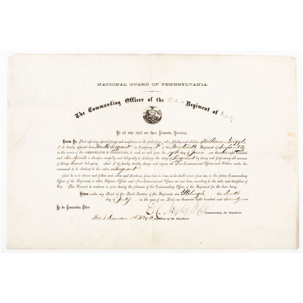 PENNSYLVANIA NATIONAL GUARD SERGEANT PROMOTION