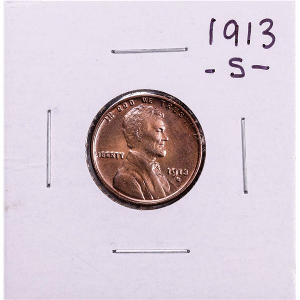 1913-S Lincoln Wheat Cent Coin