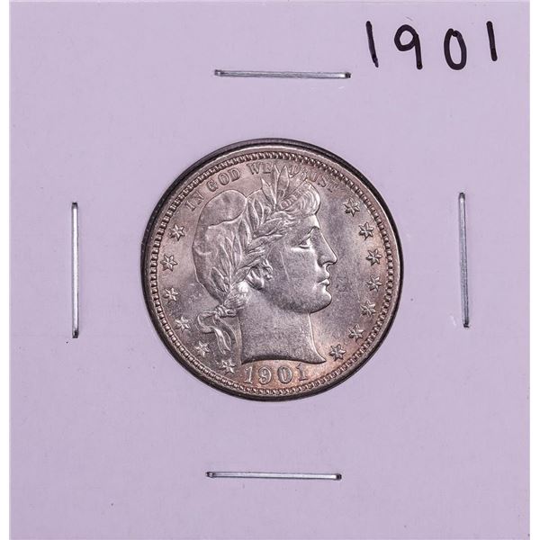 1901 Barber Quarter Coin