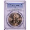 Image 1 : 1976 Type 2 $1 Eisenhower Dollar Coin PCGS MS65