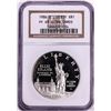 Image 1 : 1986-S $1 Proof Statue of Liberty Commemorative Silver Dollar Coin NGC PF69 Ultra Cameo