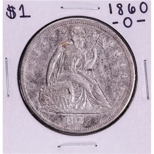 1860-O $1 Seated Liberty Silver Dollar Coin