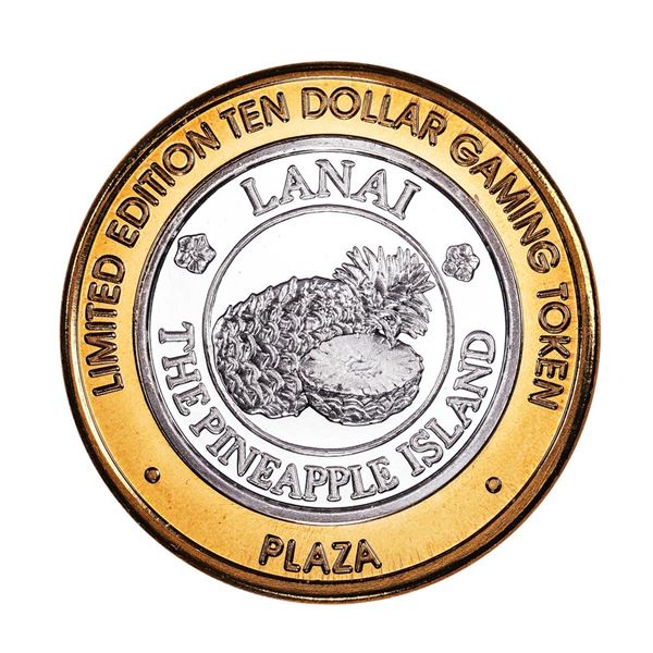 .999 Silver Plaza Hotel & Casino Las Vegas, NV $10 Limited Edition Gaming Token