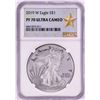 Image 1 : 2019-W $1 Proof American Silver Eagle Coin NGC PF70 Ultra Cameo