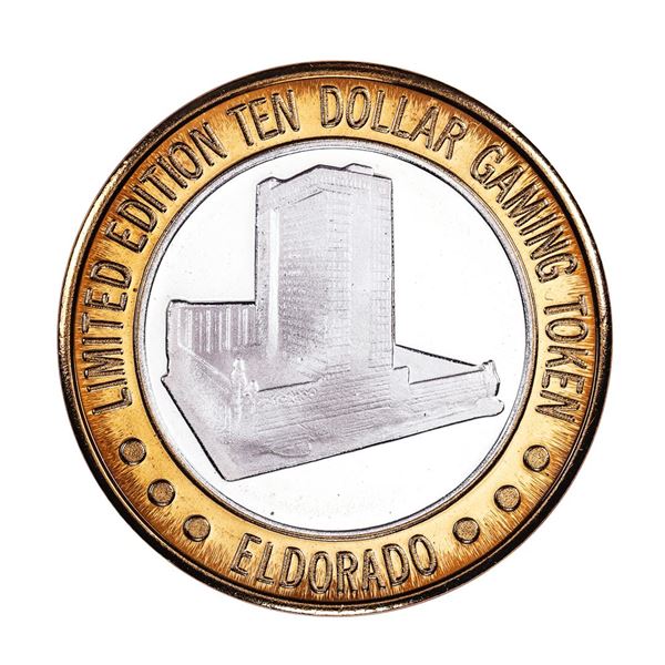 .999 Fine Silver Eldorado Reno, Nevada $10 Limited Edition Gaming Token