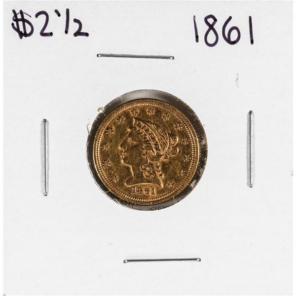 1861 $2 1/2 Liberty Head Quarter Eagle Gold Coin
