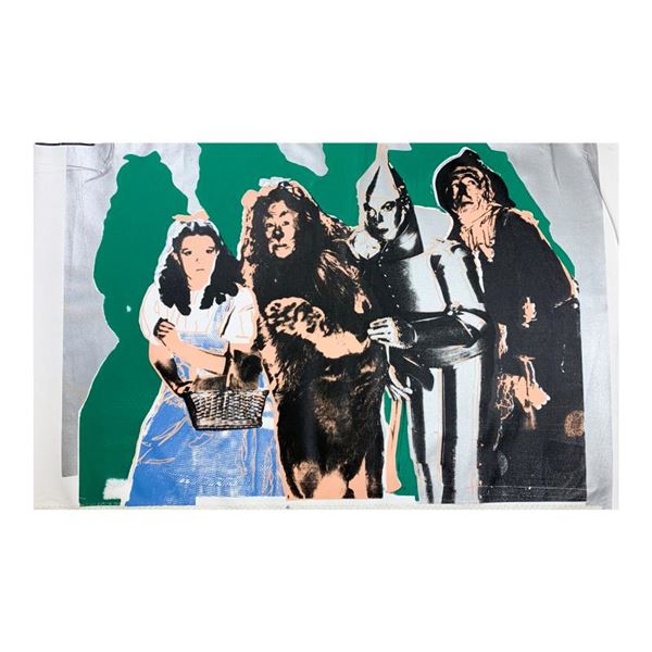 Steve Kaufman (1960-2010) "To Oz" Original Mixed Media On Canvas