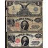 Image 1 : Lot of 1899 $1 Black Eagle Silver Certificate Note & (2) 1917 $1 Legal Tender Notes
