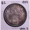 Image 1 : 1889 VAM1 $1 Morgan Silver Dollar Coin Nice Toning