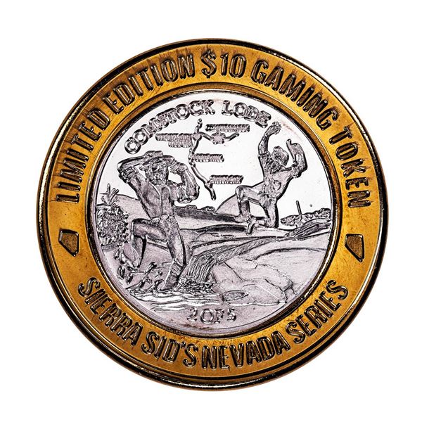 .999 Silver Sierra Sid's Sparks, NV $10 Limited Edition Casino Gaming Token