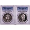 Image 1 : Lot of 1973-S & 1974-S $1 Proof Eisenhower Clad Dollar Coins PCGS PR69DCAM
