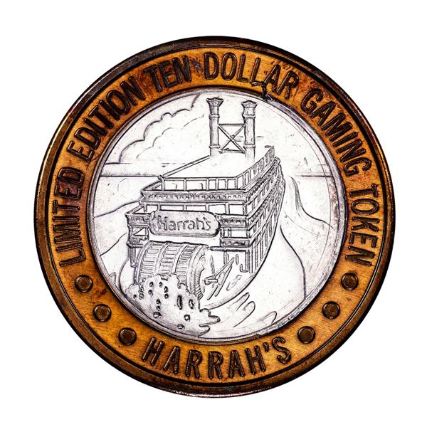 .999 Fine Silver Harrah's Casino Las Vegas, Nevada $10 Limited Edition Gaming Token