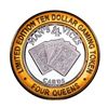Image 1 : .999 Silver Four Queens Casino Hotel Las Vegas $10 Limited Edition Gaming Token