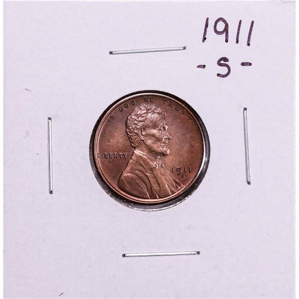 1911-S Lincoln Wheat Cent Coin