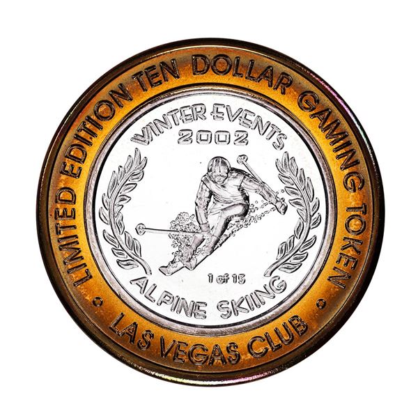 .999 Silver Las Vegas Club Nevada $10 Casino Limited Edition Gaming Token