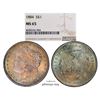 Image 1 : 1884 $1 Morgan Silver Dollar Coin NGC MS65 Great Toning