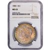 Image 2 : 1884 $1 Morgan Silver Dollar Coin NGC MS65 Great Toning