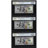 Image 1 : (3) Consec. 2017A $100 Federal Reserve Bank Notes PCGS Choice Unc. 64PPQ Fancy Serial