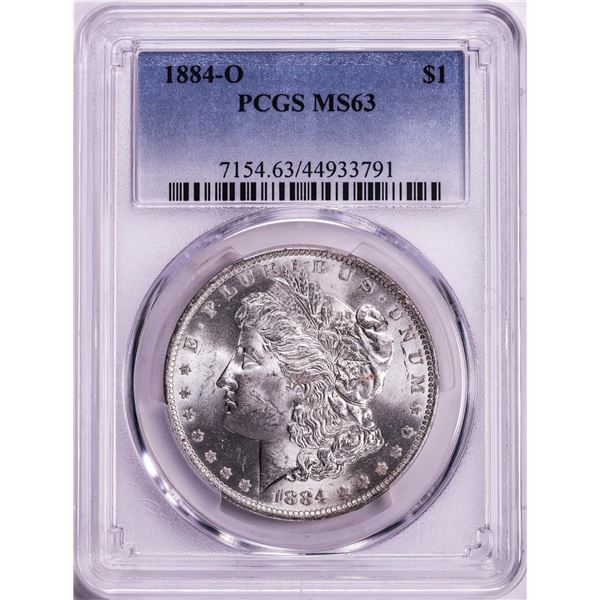 1884-O $1 Morgan Silver Dollar Coin PCGS MS63