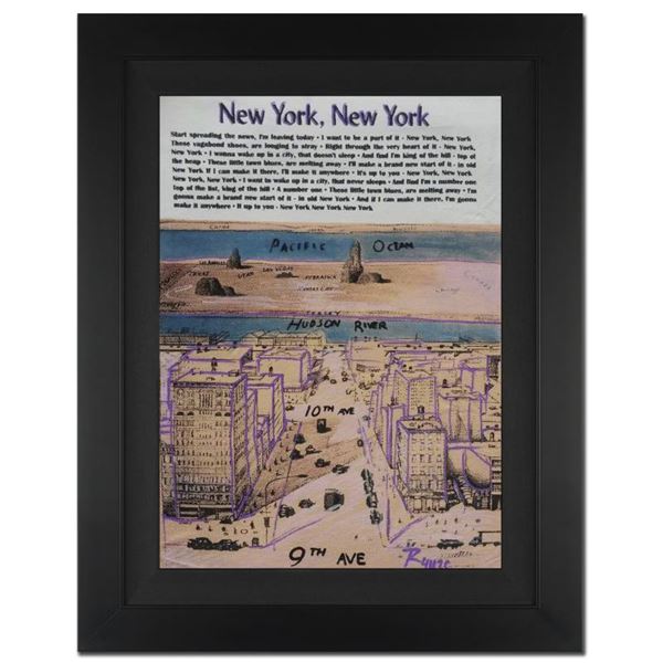 "Ringo" Daniel Funes "New York, New York" Original Mixed Media On Canvas