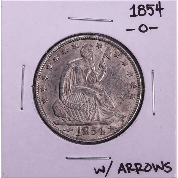 1854-O w/Arrows Seated Liberty Half Dollar Coin