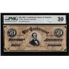 Image 1 : 1864 $50 Confederate States of America Havana Counterfeit Note CT-66 PMG Very Fine 30