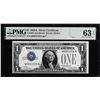Image 1 : 1928A $1 Funnyback Silver Certificate Note Fr.1601 PMG Choice Uncirculated 63EPQ