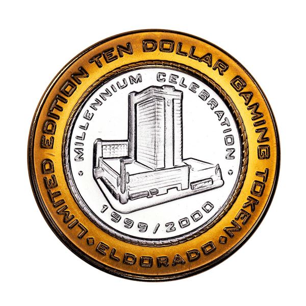 .999 Fine Silver Eldorado Reno, Nevada $10 Limited Edition Gaming Token